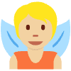 Fairy Medium Light Skin Tone Element from Twemoji Emoji Set
