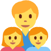 Family Man Girl Boy Element from Twemoji Emoji Set