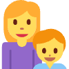Family Woman Boy Element from Twemoji Emoji Set
