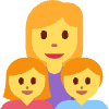 Family Woman Girl Boy Element from Twemoji Emoji Set