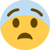 Fearful Face Element from Twemoji Emoji Set