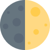 First Quarter Moon Element from Twemoji Emoji Set
