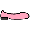 Flat Shoe Element from OpenMoji Emoji Set