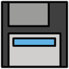 Floppy Disk Element from OpenMoji Emoji Set