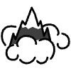 Foggy Mountain Element from OpenMoji Emoji Set