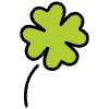 Four Leaf Clover Element from OpenMoji Emoji Set