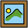 Framed Picture Element from OpenMoji Emoji Set