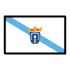 Galicia Flag Element from OpenMoji Emoji Set
