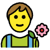 Gardener Man Element from OpenMoji Emoji Set