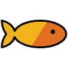 Goldfish Element from OpenMoji Emoji Set