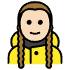 Greta Thunberg Element from OpenMoji Emoji Set