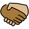Handshake Medium Dark Skin Tone Medium Light Skin Tone Element from OpenMoji Emoji Set
