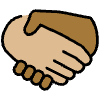 Handshake Medium Light Skin Tone Medium Dark Skin Tone Element from OpenMoji Emoji Set