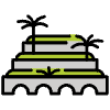 Hanging Gardens Of Babylon Element from OpenMoji Emoji Set