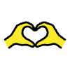 Heart Hands Element from OpenMoji Emoji Set