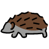 Hedgehog Element from OpenMoji Emoji Set