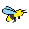 Honeybee Element from OpenMoji Emoji Set