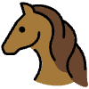 Horse Face Element from OpenMoji Emoji Set