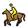 Horse Riding Element from OpenMoji Emoji Set