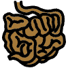 Intestine Element from OpenMoji Emoji Set