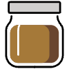 Jar With Brown Content Element from OpenMoji Emoji Set