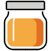 Jar With Orange Content Element from OpenMoji Emoji Set