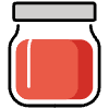 Jar With Red Content Element from OpenMoji Emoji Set