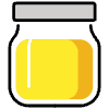 Jar With Yellow Content Element from OpenMoji Emoji Set