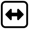 Left Right Arrow High Contrast Element from Fluent Emoji High Contrast Set