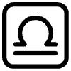 Libra High Contrast Element from Fluent Emoji High Contrast Set
