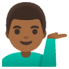 Man Tipping Hand Medium Dark Skin Tone Element from Noto Emojis Set