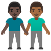 Men Holding Hands Dark Skin Tone Medium Dark Skin Tone Element from Noto Emojis Set