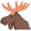 Moose Element from Noto Emojis Set