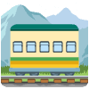 Mountain Railway Element from Noto Emojis Set