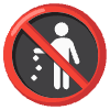 No Littering Element from Noto Emojis Set