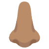 Nose Medium Skin Tone Element from Noto Emojis Set