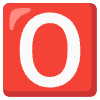 O Button Blood Type Element from Noto Emojis Set