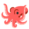 Octopus Element from Noto Emojis Set