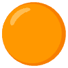 Orange Circle Element from Noto Emojis Set