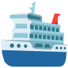 Passenger Ship Element from Noto Emojis Set