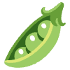 Pea Pod Element from Noto Emojis Set
