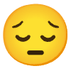 Pensive Face Element from Noto Emojis Set
