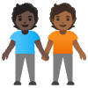 People Holding Hands Dark Skin Tone Medium Dark Skin Tone Element from Noto Emojis Set
