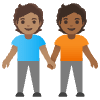 People Holding Hands Medium Skin Tone Medium Dark Skin Tone Element from Noto Emojis Set