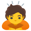 Person Bowing Element from Noto Emojis Set