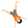 Person Cartwheeling Light Skin Tone Element from Noto Emojis Set