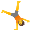 Person Cartwheeling Element from Noto Emojis Set