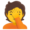Person Facepalming Element from Noto Emojis Set