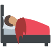 Person In Bed Medium Skin Tone Element from EmojiTwo Colors Set