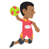 Person Playing Handball Medium Dark Skin Tone Element from EmojiTwo Colors Set